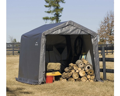 ShelterLogic Shed-in-a-Box Gerätehaus HORNBACH grau 300x300 cm |