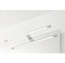 Spiegelleuchte mit zwei Lichtbändern