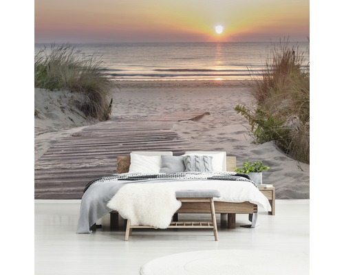 Fototapete mit Strandmotiv im Schlafzimmer