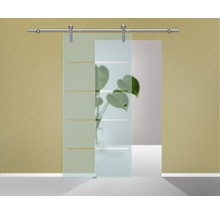 Pertura Glasschiebetürblatt Runa 4-Streifendesign 2043 x 720 x 8 mm links für Beschlag Tildra-thumb-1