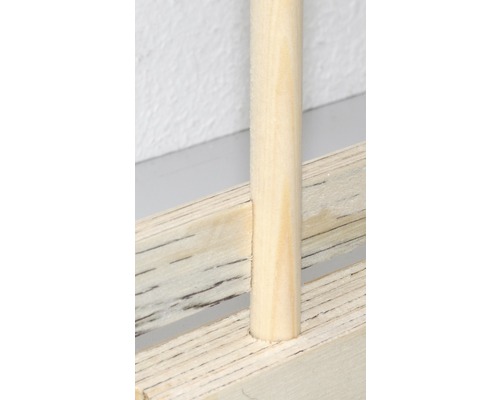 Holzregal Detailansicht