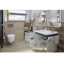Wand-WC GEBERIT Renova Comfort Tiefspüler ohne Spülrand erhöht weiß ohne WC-Sitz 500694011-thumb-5