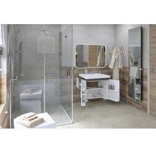 GEBERIT Waschtisch Renova Comfort Square unterfahrbar 75 cm weiß 128575000-thumb-7