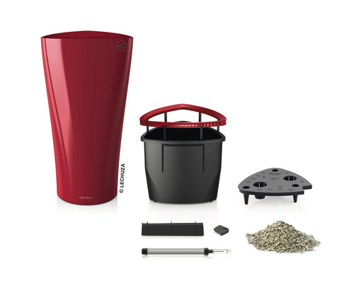 Lechuza Classico 43 Komplettset mit Pflanzgefäß, Innentopf, Erdsubstrat und Wasserstandsanzeiger