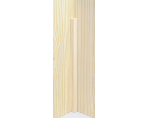 Holzleiste in einer Ecke