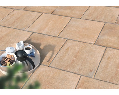 Beton Terrassenplatte iStone Pure sandstein 40 cm x 40 cm x 4 cm