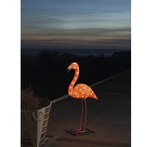 LED Leuchtfigur Konstsmide Flamingo außen und innen 45x65x16 cm bernstein-thumb-0