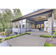 Feinsteinzeug Terrassenplatte Terra Cenere rektifizierte Kante 60 cm x 60 cm x 2 cm
