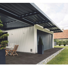Feinsteinzeug Terrassenplatte Terra Piombo rektifizierte Kante 60 cm x 60 cm x 2 cm