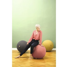 Sitzball Gymnastikball Sitting Ball zum aufpumpen Felt anthrazit Ø 65 cm-thumb-2