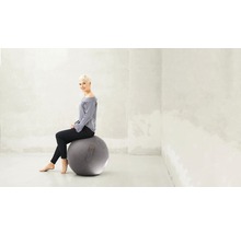 Sitzball Gymnastikball Sitting Ball zum aufpumpen Felt anthrazit Ø 65 cm-thumb-1