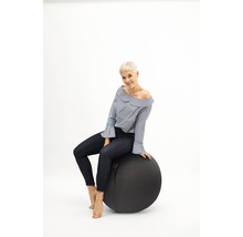 Sitzball Gymnastikball Sitting Ball zum aufpumpen Felt anthrazit Ø 65 cm-thumb-5