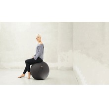 Sitzball Gymnastikball Sitting Ball zum aufpumpen Felt anthrazit Ø 65 cm-thumb-6