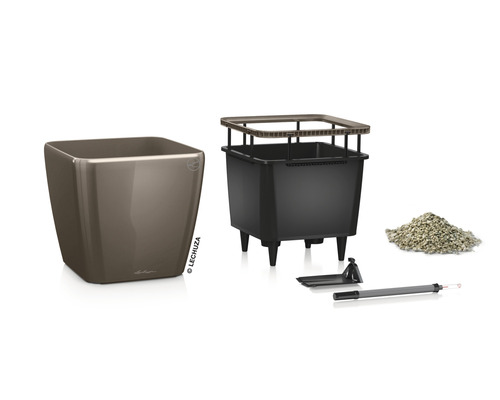 Lechuza Cube Glossy Topf mit Zubehör