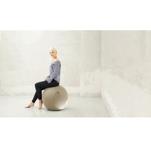 Sitzball Gymnastikball Sitting Ball zum aufpumpen Felt beige Ø 65 cm-thumb-2