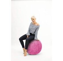 Sitzball Gymnastikball Sitting Ball zum aufpumpen Fluffy pink Ø 65 cm-thumb-2