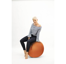 Sitzball Gymnastikball Sitting Ball zum aufpumpen Mesh orange Ø 65 cm-thumb-3