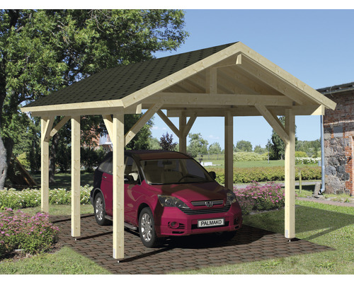 Einzelcarport Palmako Robert 11,7 m² 360x510 cm tauchgrundiert