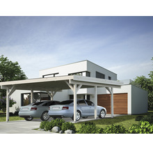 Doppelcarport Palmako Karl 20,6 m² 600x512 cm tauchgrundiert