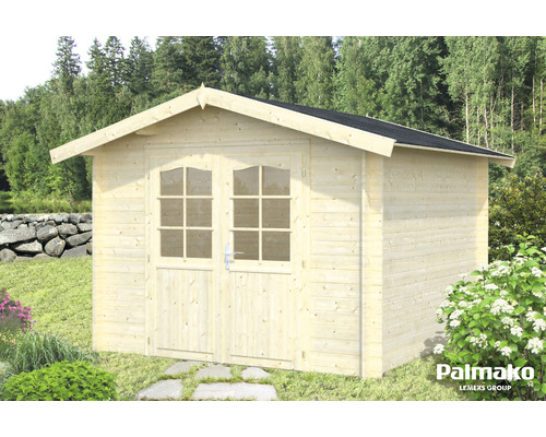 Gartenhaus Palmako Lotta 7,3 m² 340 x 330 cm tauchgrundiert Gartenhaus aus Holz mit Doppeltür und Fenster