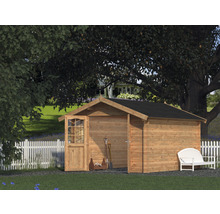 Gartenhaus Palmako Lotta 10,0 m² 275 x 380 cm tauchgrundiert braun-thumb-0 Gartenhaus Palmako Lotta 10,0 m² 275 x 380 cm tauchgrundiert braun-thumb-0