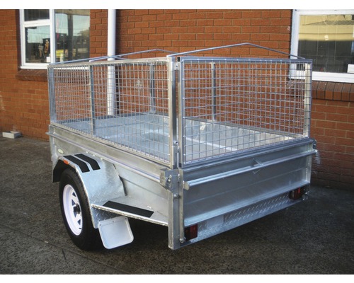 Anhänger mit Gitteraufsatz