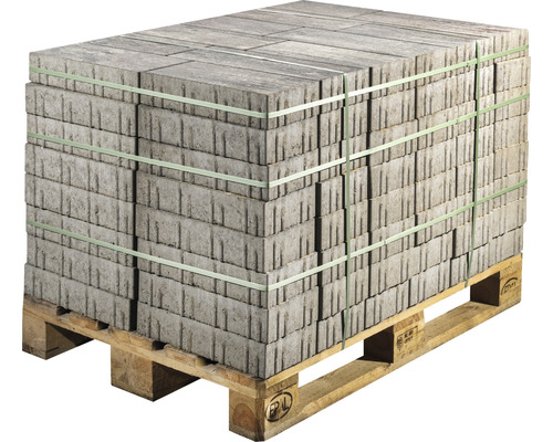 Palette mit Pflastersteinen