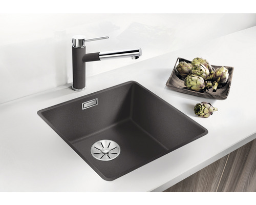 Spüle mit Wasserhahn und Artischocken