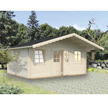 Gartenhaus Palmako Helena 18,6 m² inkl. Fußboden und Vordach 510 x 390 cm natur-thumb-0