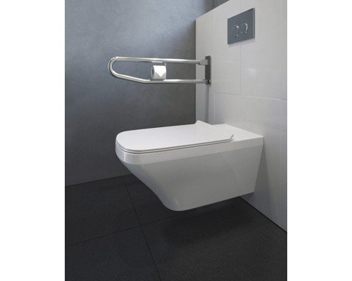 Wand-WC mit Haltegriff für mehr Komfort und Sicherheit im Badezimmer.