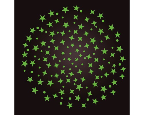 Dekorative Stern- und Punktaufkleber für Wände