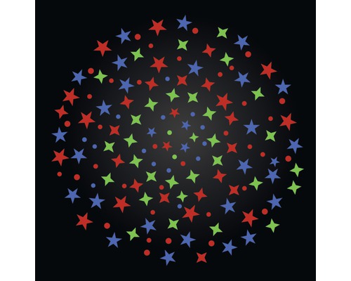 Muster aus Sternen und Punkten