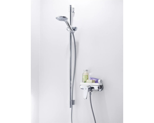 Brauseset mit Ablage zur Wandmontage im Badezimmer