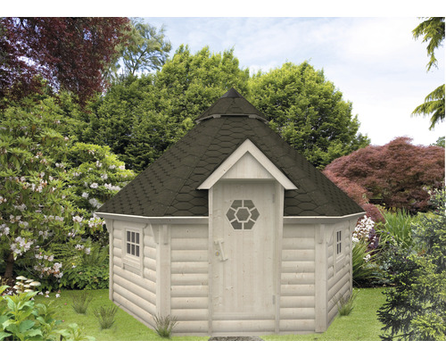 Gartenhaus aus Holz mit Fenster und Tür