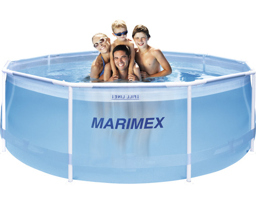 Familie im Marimex Frame Pool