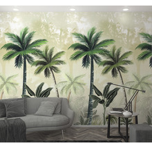 Fototapete Vlies 47202 Smart Art Easy Palmen grün beige 3-tlg. 159 x 270 cm