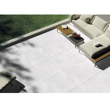 FLAIRSTONE Feinsteinzeug Terrassenplatte Ice Cube rektifizierte Kante 90 x 90 x 2 cm-thumb-0