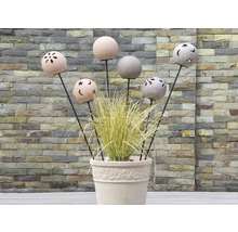 Pflanzstecker Lafiora Blume Terrakotta H 95 cm