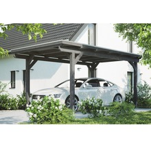 Einzelcarport Konsta Aluminium-Dachplatten inkl. H-Anker 304x500 cm schiefergrau-thumb-0