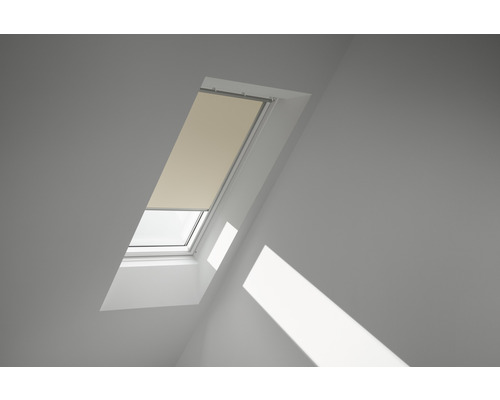 VELUX Vorteils-Set Hitzeschutz Plus Hitzeschutz-Markise transparent schwarz und Verdunkelungsrollo beige DUO 104 1085S