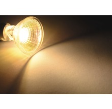 LED Reflektorlampe dimmbar MR11 GU4/1,5W 90 lm 2700 K warmweiß COB Spot klar/silber-thumb-4
