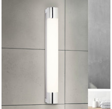 LED Badleuchte mit Steckdose IP44 850 lm 4000 K L 60 cm Horace chrom/weiß