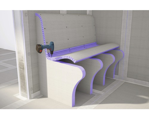 Jackoboard® Flexo-Plus längsgeschlizt 15 mm einseitig beschichtet 2600 mm x 600 mm x 30 mm