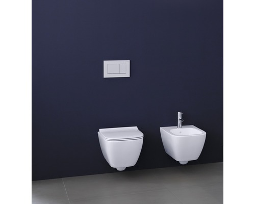 GEBERIT spülrandloses Wand-WC-Set weiß | HORNBACH Square Smyle