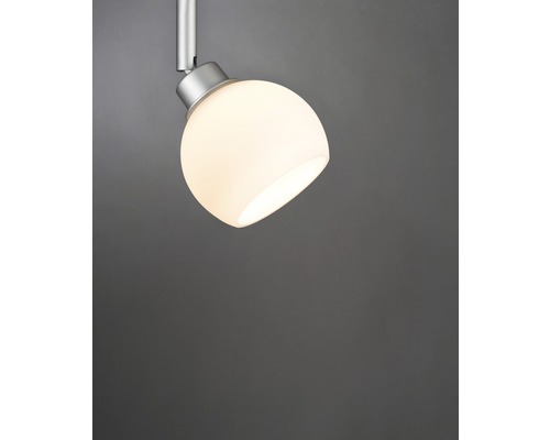 Deckenleuchte mit rundem Lampenschirm aus Glas