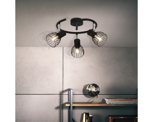 Wofi Deckenspot Maud 3-flammig, Chrom – LED, 15 Watt, Warmweiß, Bewegliche Spots