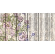 Holzpaneel mit Blumenmuster