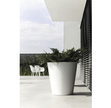 Pflanzkübel elho Pure straight round Kunststoff Ø 65 H 68,5 cm weiß