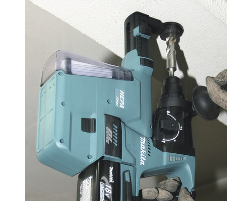 Makita Bohrhammer mit Staubabsaugung und Bohrer