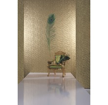 Vliestapete 52726 Glööckler Imperial Pfauenfeder gold